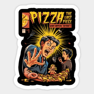Pizza, the last piece Sticker